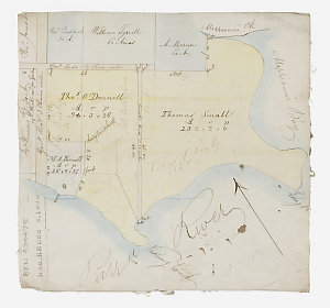[Manuscript map of land at Kissing Point and Morrison's...