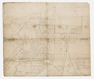 Plan of the "Waterloo Estate" ... grants from the Crown...