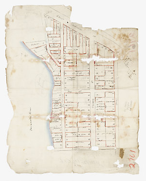 [Manuscript cadastral map of land at Abbotsford, New So...