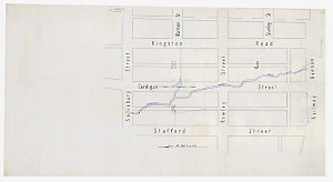 [Manuscript cadastral map of an area near the Johnston'...