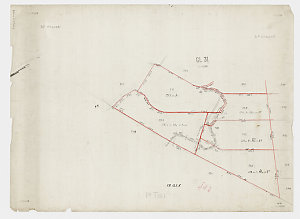 [Manuscript cadastral map of land in or near the Parish...