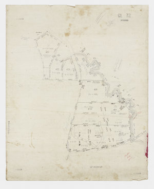[Manuscript cadastral map of land near the Avon River, ...