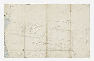 [Manuscript cadastral map of an area near Wollstonecraf...