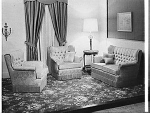 Travic lounge suite, Grace Bros. department store, Broa...