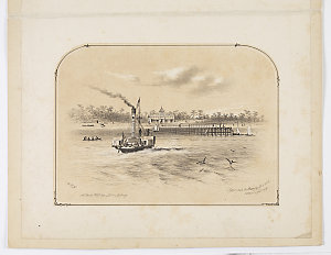 Approach to Manly Beach (near) Sydney [a view], 1856? /...