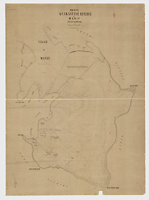 Plan of the Quarantine reserve at Manly, containing 695...