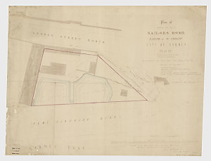 Plan of proposed site for a sailors home, Parish of St....