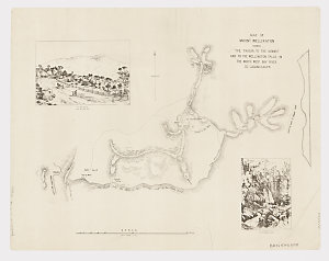 Map of Mount Wellington shewing the tracks to the summi...