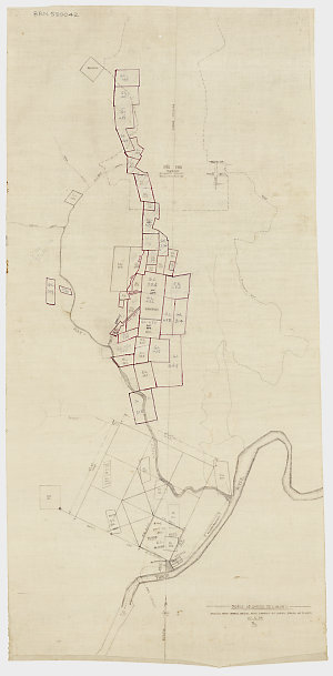 [Manuscript map of Hill End Township and Hawkins Hill, ...