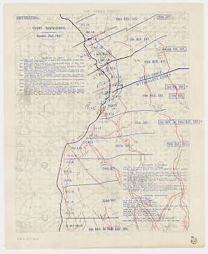 Enemy dispositions, October 2nd 1917 [cartographic mate...