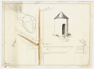 Sketch of round house (1836), demolished 1852 [cartogra...