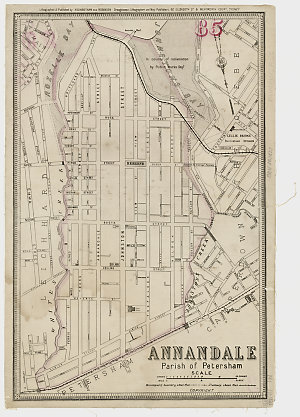 Annandale [cartographic material] : Parish of Petersham...