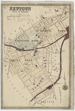 Newtown [cartographic material] : Parish of Petersham /...
