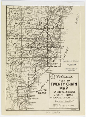 Robinson's ... index to twenty chain map [cartographic ...