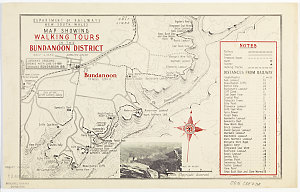 Map showing walking tours in the Bundanoon District [ca...