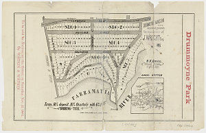 Drummoyne Park [cartographic material] : to be sold by ...