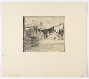 The Cooperage [a view of a workshop at Woolloomooloo], ...