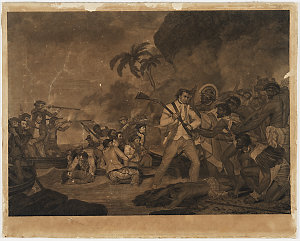 Death of Captain James Cook by the Indians of O, Why, E...