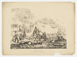 Camp scene, ca. 1851-60? / George Lacy