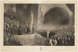 The opening of the First Parliament of the Commonwealth...