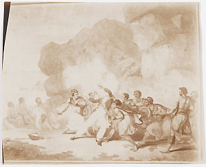 Attack on a navigator / attributed to John Webber