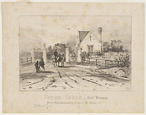 Upper Lodge, Government Domain [a view], 1836 / John Ga...