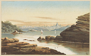 Sydney from Watson's Bay, [a view], ca. 1880 / drawn on...