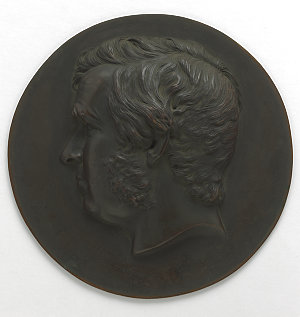 [Sir Charles Nicholson], 1854 / bronze portrait medalli...