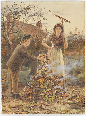 Autumn leaves, 1882 / by G.G. Kilburne