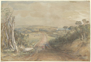 [The Military Road between Georges Head and Middle Head...