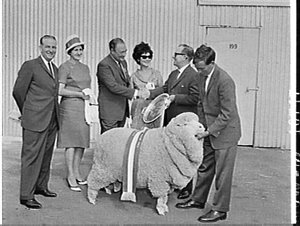 Presentation of prizes and trophies, Sheep Show 1965, S...
