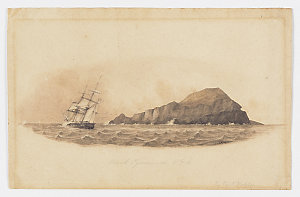 ITEM 05: Black Pyramid, [Bass Strait] / watercolour by ...