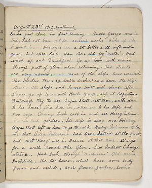 Item 02: John Nimmo diary, 22 August 1917-1 February 19...