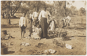 Washing day at Yancannia Station, photograph, ca. 1905