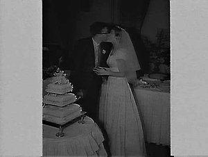 Jennifer Morton Stever's wedding, 1959