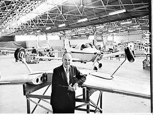 Henry Millicer at the Victa Aviation Division, Milperra