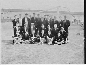 Unidentified school team, Combined High Schools athleti...
