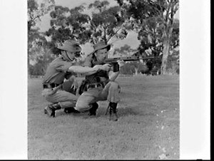 Migrants in the Australian Army photographed for the De...