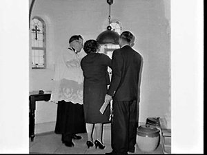 Field family christening, St. Francis Xavier Roman Cath...