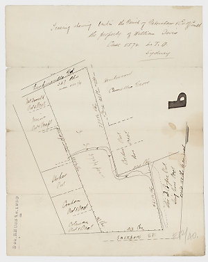 [Erskineville subdivision plans] [cartographic material...