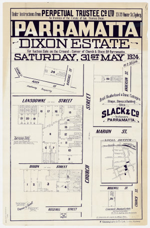 [Harris Park subdivision plans] [cartographic material]