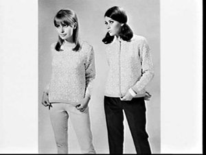 APA studio photographs of Jantzen knitwear and slacks s...