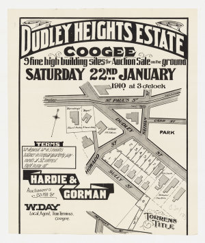 [Coogee subdivision plans] [cartographic material]