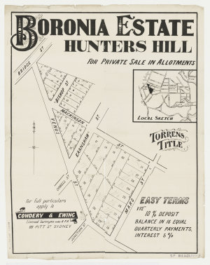 [Hunters Hill subdivision plans] [cartographic material...