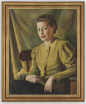 Dorothy in a lime jacket, 1940 / Douglas Dundas