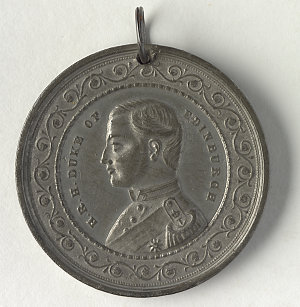 Medal to commemorate the visit of H.R.H. Prince Alfred ...