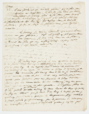 Edmond de Boissieu manuscript written on board La Favor...