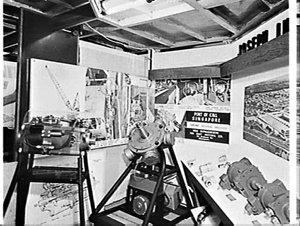 Joseph Lucas (motors) display on the trade ship Centaur...