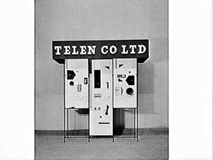Telen Co. Ltd. display of loudspeakers, circuitry and e...