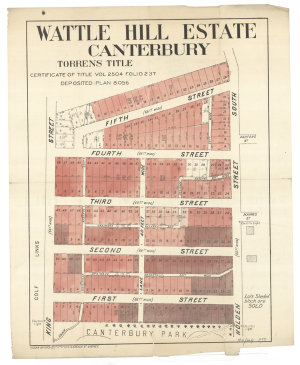 [Hurlstone Park subdivision plans] [cartographic materi...